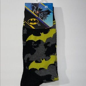 DC Comics Batman Socks - Black, Gray, Yellow